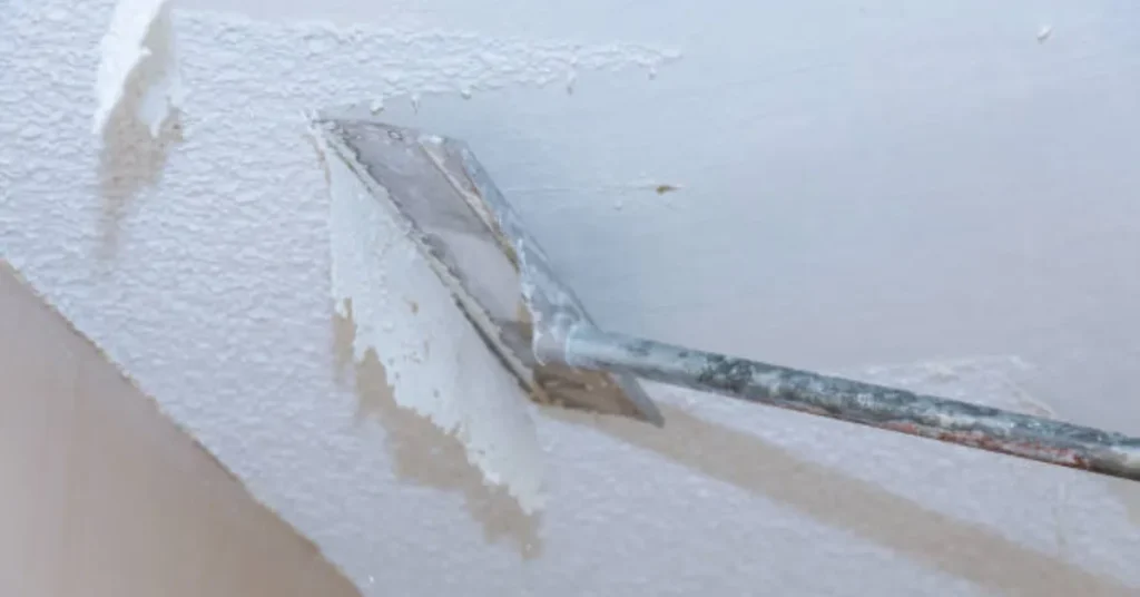 best way to remove popcorn ceiling